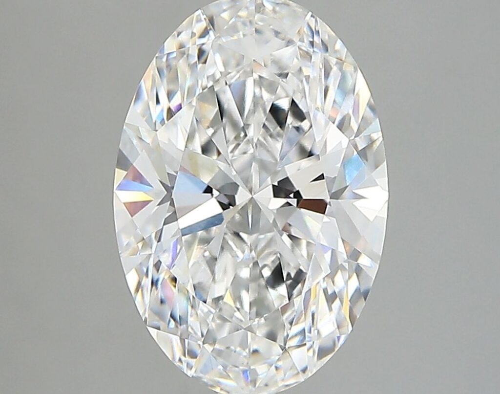 OVAL 3.08ct D VVS2 - EX
